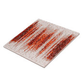 Vertikale Streifen, abstrakt, rot, grau, weiß Fliese (Seite)