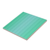 Vertikale Streifen Aquamarine Blau Grün Aquamarin Fliese (Seite)