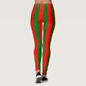 Vertikale Streifen der portugiesischen Flagge Leggings (Rückseite)
