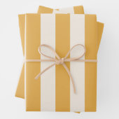 Vertikale Streifen, gelb und weiß gestrichen Geschenkpapier Set (Beispiel)
