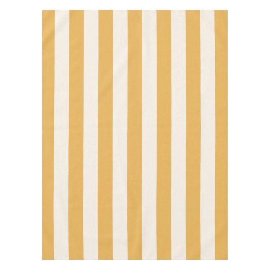 Vertikale Streifen, gelb und weiß gestrichen Tischdecke (Vorderseite)