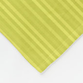 Vertikale Streifen Gelbgrün Fleecedecke (Ecke)