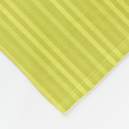 Vertikale Streifen Gelbgrün Fleecedecke (Ecke)
