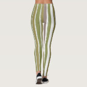 Vertikale Streifen grün und getönt Leggings (Rückseite)