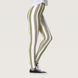 Vertikale Streifen grün und getönt Leggings