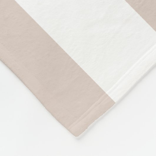 Vertikale Streifen in Beige und Weiß gestreift Fleecedecke (Ecke)