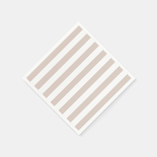 Vertikale Streifen in Beige und Weiß gestreift Serviette (Ecke)
