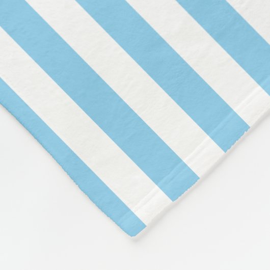 Vertikale Streifen in blau und weiß mittlerer Größ Fleecedecke (Ecke)