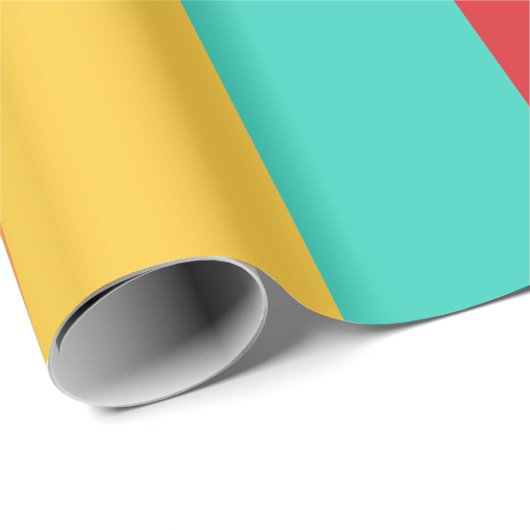 Vertikale Streifen in mehrfarbigen Farben Geschenkpapier (Rolleneckpunkt)