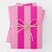 Vertikale Streifen in rosa Geschenkpapier Set (Beispiel)