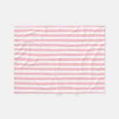 Vertikale Streifen in rosa und weißem Medium Fleecedecke (Vorderseite (Horizontal))