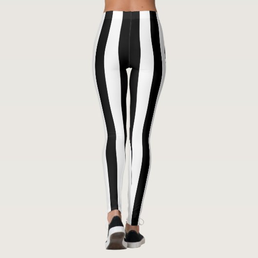 Vertikale Streifen Leggings (Rückseite)