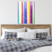 Vertikale Streifen Leinwanddruck (Insitu (Schlafzimmer))