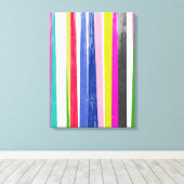 Vertikale Streifen Leinwanddruck (Insitu (Holzboden))