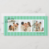 Vertikale Streifen mit grünem und blauem Chic 3 Fo (Vorderseite)