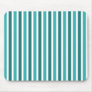 Vertikale Streifen Mousepad, Türkis Mousepad