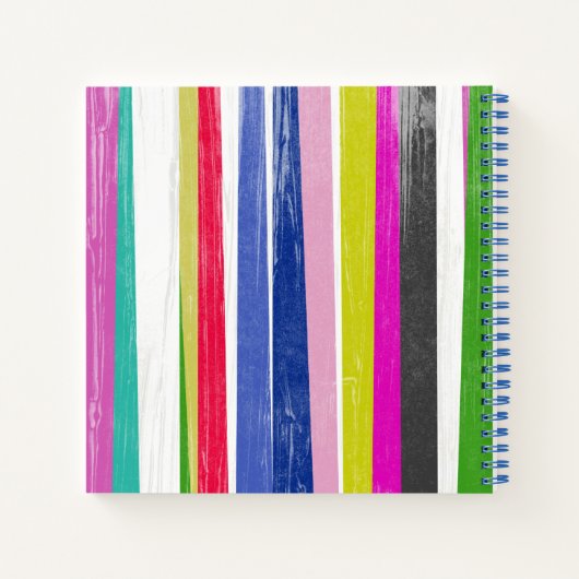 Vertikale Streifen Notizblock (Rückseite)