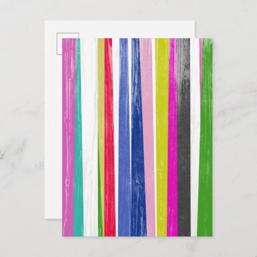Vertikale Streifen Postkarte (Vorne/Hinten)