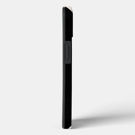 Vertikale Streifen schwarz und cremeweiß gestreift Case-Mate iPhone Hülle (Rückseite / Rechts)