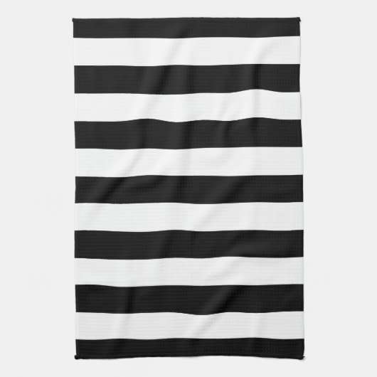 Vertikale Streifen schwarz und weiß gestreift Geschirrtuch (Vertikal)