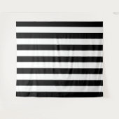 Vertikale Streifen schwarz und weiß gestreift Wandteppich (Vorderseite (Horizontal))