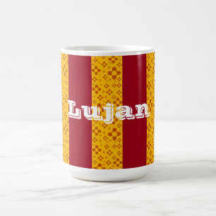 Vertikale Streifen Zia Sun Red Yellow New Mexico Kaffeetasse