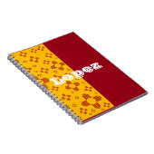 Vertikale Streifen Zia Sun Red Yellow New Mexico Notizblock (Rechte Seite)