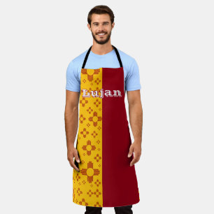 Vertikale Streifen Zia Sun Red Yellow New Mexico Schürze