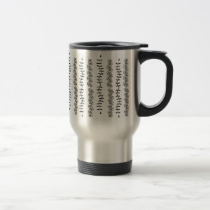 Vertikale Strudel-Blätter-Reise-Tasse Reisebecher