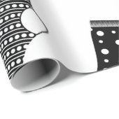 Vertikale Textur der gestreiften und polka dot soc Geschenkpapier (Rolleneckpunkt)