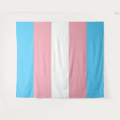 Vertikale Transgender-Pride-Markierung Wandteppich (Vorderseite (Horizontal))