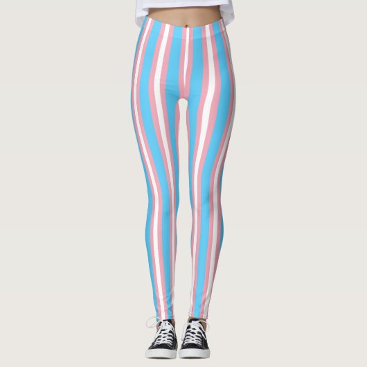 Vertikale Transgender-Prix-Markierung Leggings (Vorderseite)