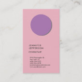 Vertikale, trendy Minimalistische Moderne Visitenkarte (Vorderseite)