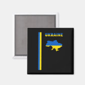 Vertikale ukrainische Flagge Magnet (Vorderseite/Rückseite)