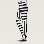 Vertikale und horizontale Streifen Leggings (Links)