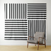 Vertikale und horizontale Streifen Wandteppich (Beispiel (Horizontal))