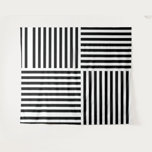 Vertikale und horizontale Streifen Wandteppich (Vorderseite (Horizontal))