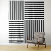 Vertikale und horizontale Streifen Wandteppich (Beispiel)