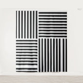 Vertikale und horizontale Streifen Wandteppich (Vorderseite)