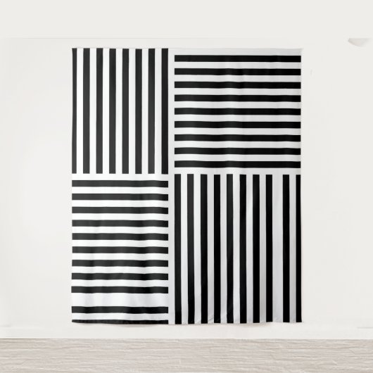 Vertikale und horizontale Streifen Wandteppich (Vorderseite)