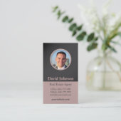 Vertikale Visitenkarte des realen Anwesens Foto (Stehend Vorderseite)