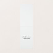 Vertikale Visitenkarte für die Organisation von Wa Visitenkarten (Innenseite Aufgefaltet)