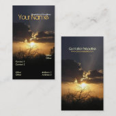 Vertikale Visitenkarte für Sunset Skys (Vorne/Hinten)
