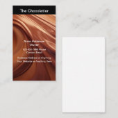 Vertikale Visitenkarten für Chocolatier-Theme Visitenkarte (Vorne/Hinten)