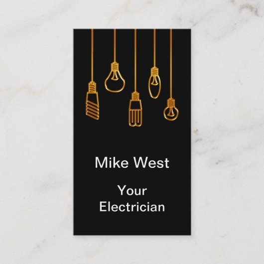 Vertikale Visitenkarten für klassische Elektrogerä Visitenkarte (Vorderseite)