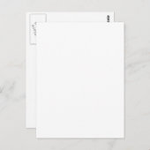 Vertikale Vorlage der Postkarte (Vorne/Hinten)