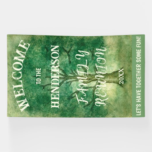 VERTIKALE WASSERFARBE WIEDERSEHEN BANNER (Horizontal)