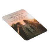 Vertikale Website für Hochzeitsstichteile Foto Magnet (Rechte Seite)