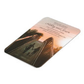 Vertikale Website für Hochzeitsstichteile Foto Magnet (Linke Seite)