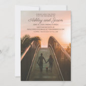 Vertikale Website für Hochzeitsstichteile Foto Save The Date (Vorderseite)